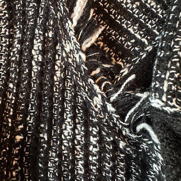 Black and White Chanel Style Blazer Sweater - Picture 8 of 10